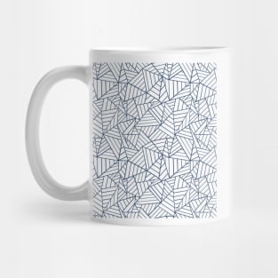 Abstract Lines New Navy Blue 2 Mug